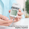 Metene AGM-513S Blood Glucose Monitor Kit, 100 Glucometer Strips, 100 Lancets, 1 Blood Sugar Monitor, 1 Control Solution, Lancing Device and Carrying Bag, No Coding